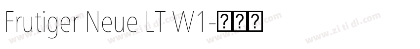 Frutiger Neue LT W1字体转换
